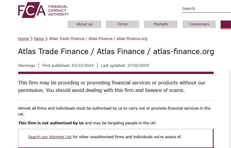 Atlas Finance – скамерская форекс-кухня с пустыми обещаниями
