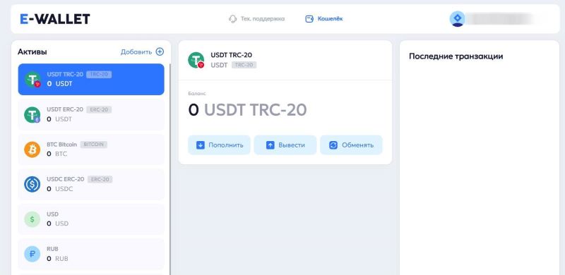 E Wallet Site