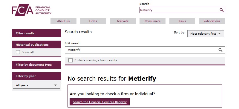 Мошенники Metierify заманивают в торговлю обещаниями поддержки и высокого профита
