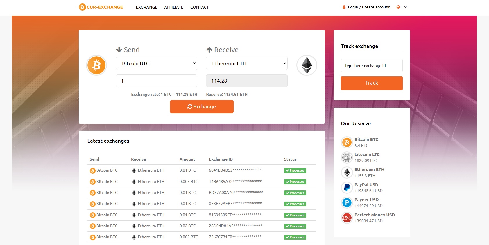 Cur Exchange