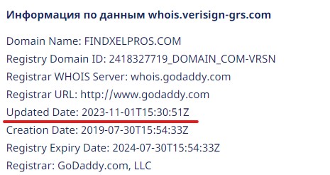 Findxel Pros – очередное пополнение в семействе клонированных брокеров-мошенников