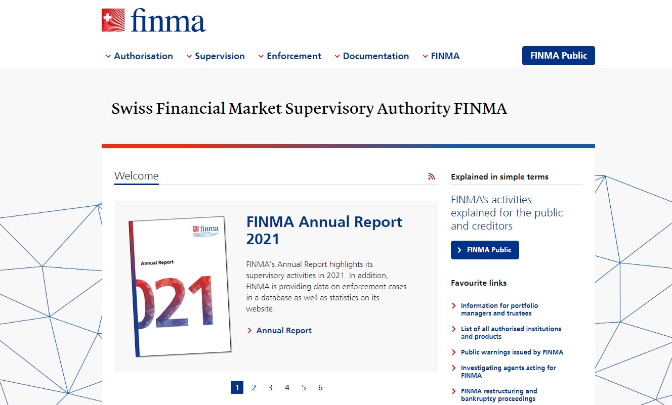 FINMA – обратиться к регулятору финансового рынка